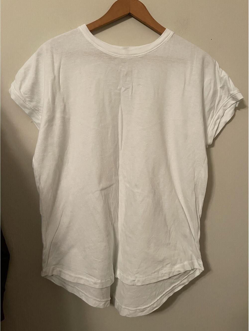 Le Bon Shoppe Ease Tee Shirt Top Vintage White Small S